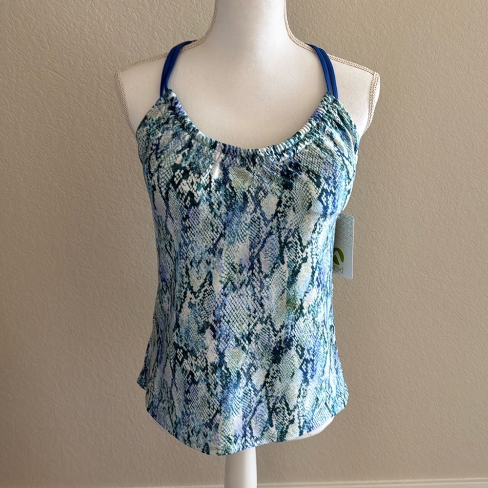 NWT next Tankini bathing suit top. Size medium. Built in shelf bra.